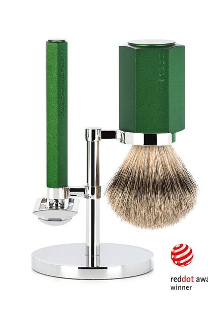 Scheerset Hexagon - Forest - Saf.Razor - Dashaar