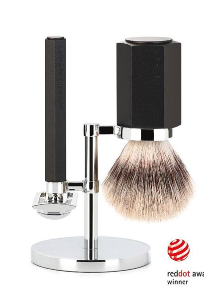 Scheerset Safety razor en Synthetisch haar - Graphite