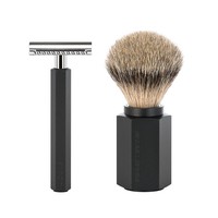 Scheerset Hexagon - Graphite - Saf.Razor - Dashaar