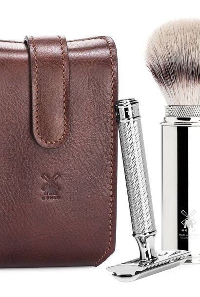 Scheerset Safety Razor Bruin