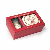 Giftbox scheerkwast en scheercrème Cedarwood