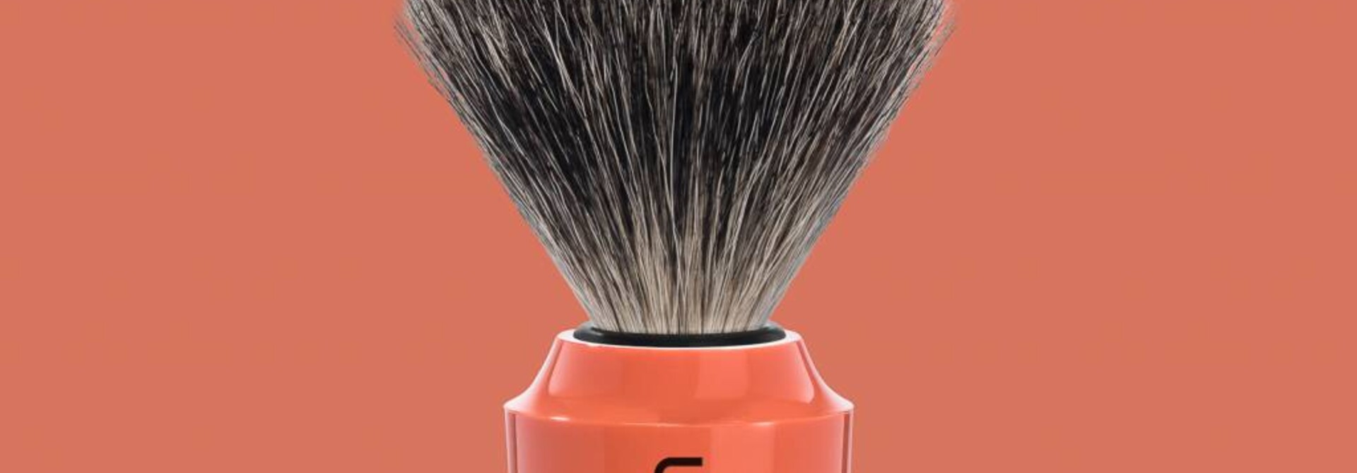 Scheerkwast Graudas - Koraal/Zwart