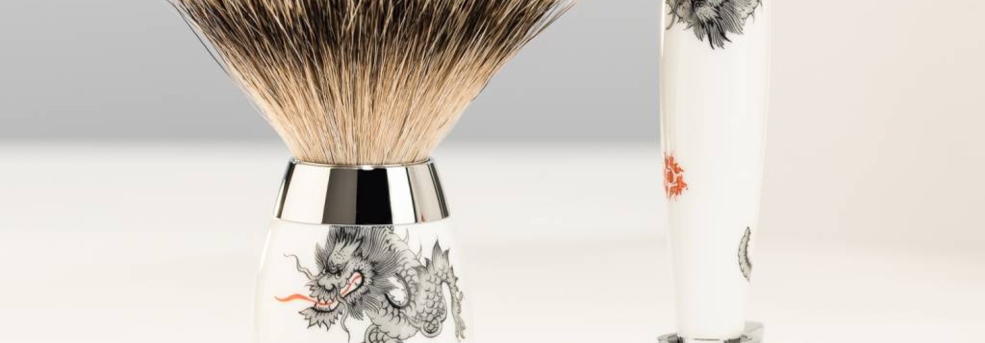 Scheerset Meissen Porselein -  Saf.Razor & Dashaar