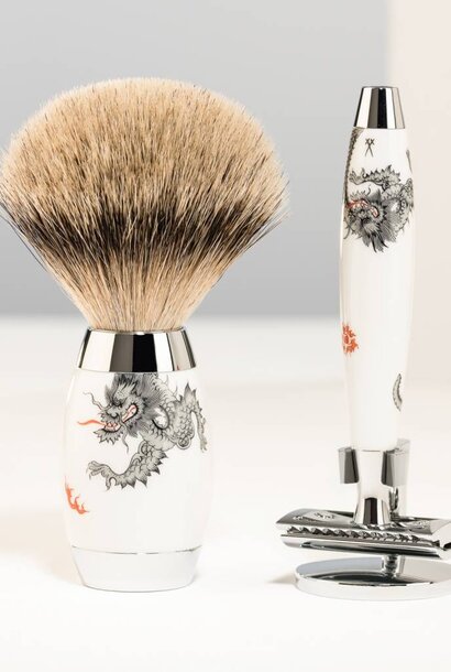 Scheerset Safety razor en Dashaar - Porselein