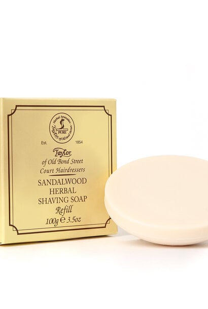 Scheerzeep Navulling Sandalwood 100g
