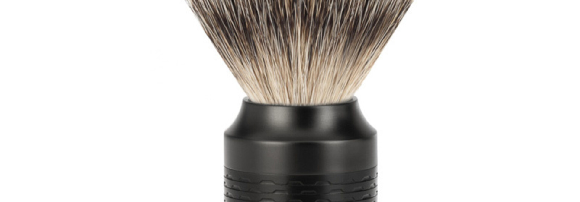 Scheerkwast Silvertip Dassenhaar - Zwart/ DLC Coating