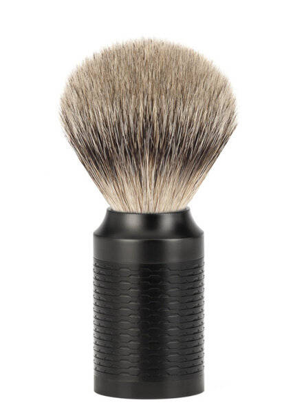 Shaving brush silvertip badger hair - Black DLC
