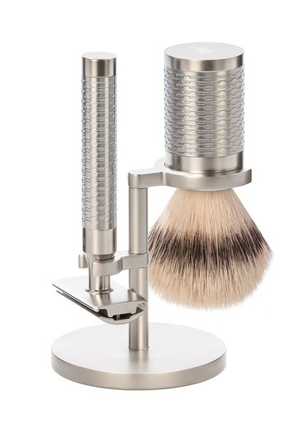 Scheerset Safety razor en Synthetisch haar - RVS