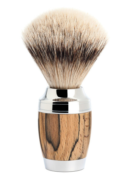 Scheerkwast Silvertip Dassenhaar - Spalted beech