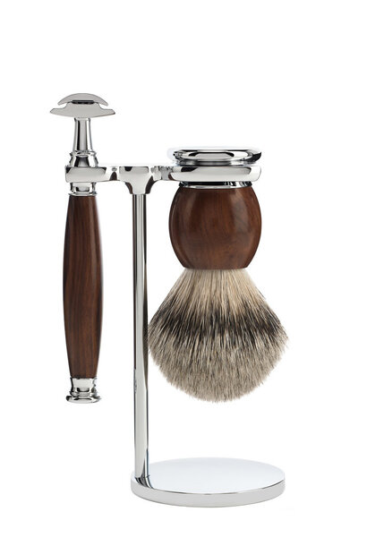 Scheerset Safety razor en Dashaar - Ironwood
