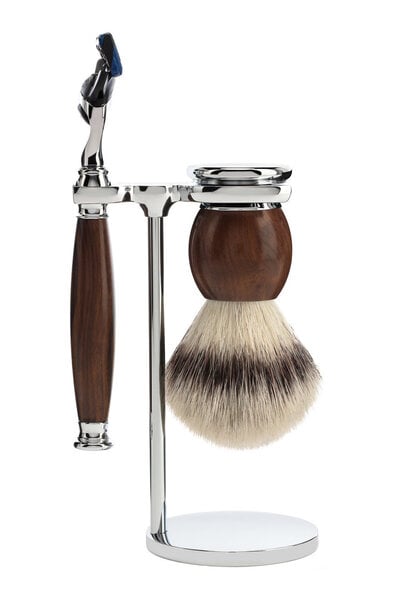 Rasierset Fusion® und Synthetikhaar - Eisenholz