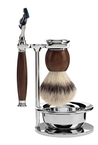 Rasierset Fusion® und Synthetikhaar - Eisenholz