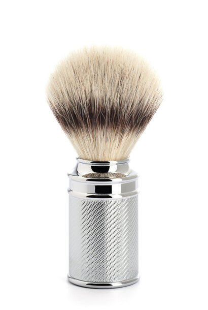 Scheerkwast Syntetisch haar - Chroom