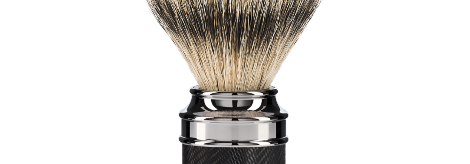 Scheerkwast Silvertip Dassenhaar - Zwart