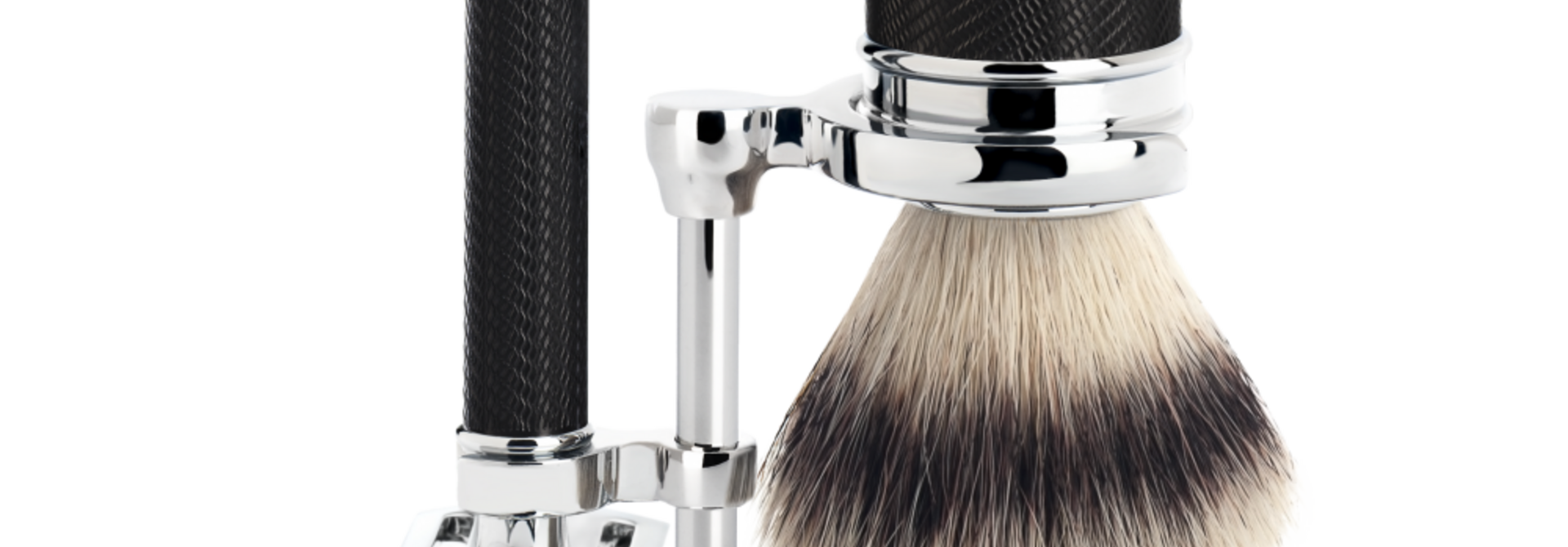 Scheerset Traditional - Safety razor - Fibre® - Zwart