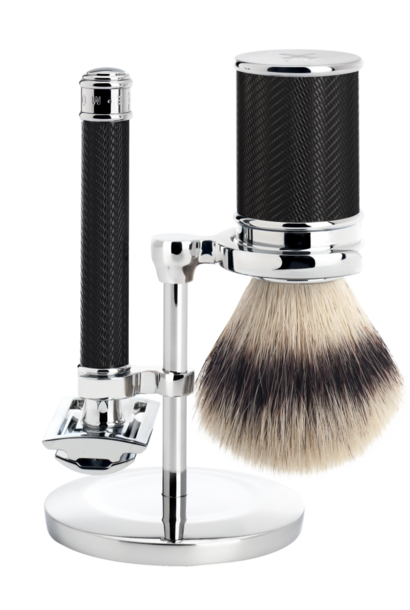 Scheerset Traditional - Safety razor - Fibre® - Zwart