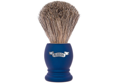 Plisson Scheerkwast Essential Blauw Russian Grey