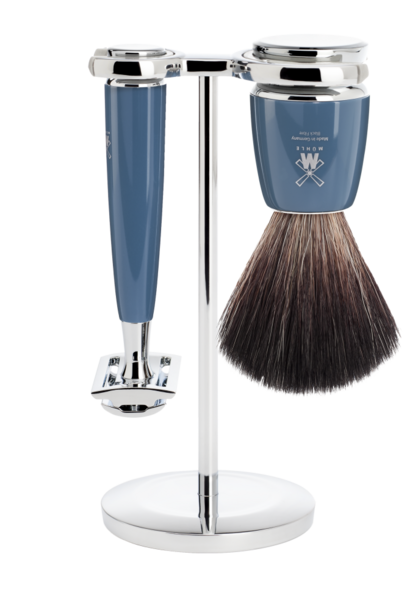 Scheerset Safety razor en Synthetisch haar - Petrol