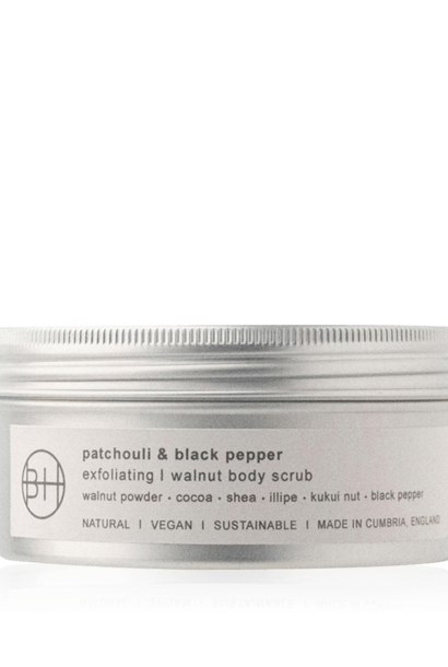 Walnoot Body Scrub 200ml Patchouli & Black Pepper
