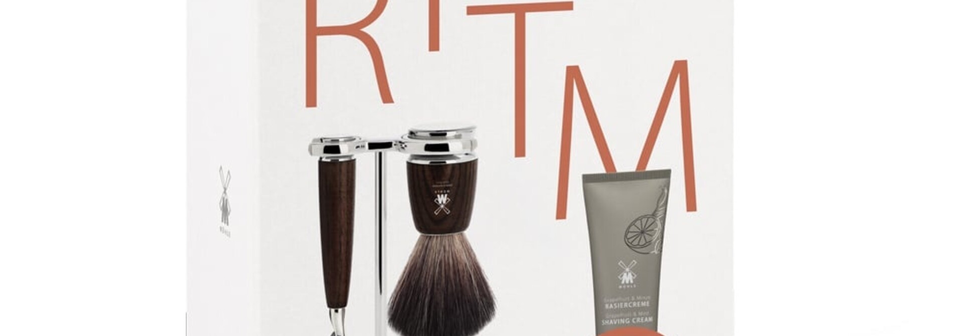 Geschenkset, 2-Delig, Grapefruit & Munt, Notenhout, Synthetisch Haar