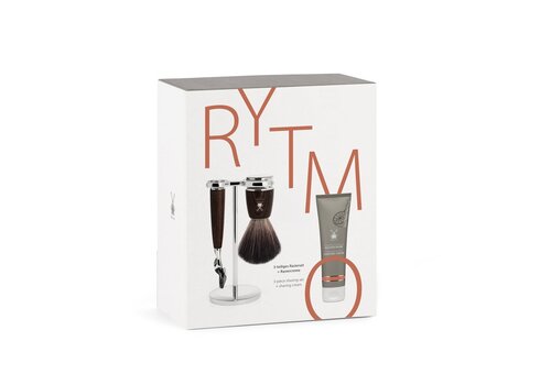 MÜHLE Geschenkset, 2-Delig, Grapefruit & Munt, Notenhout, Synthetisch Haar