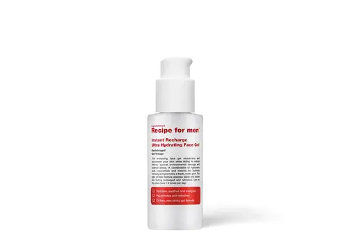 Recipe For Men Instant Recharge Ultra Hydrating Face Gel, 75 ml