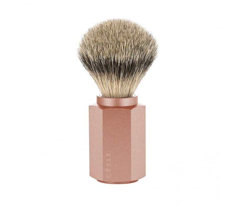 Scheerkwast Hexagon Silvertip Dassenhaar Sunrise