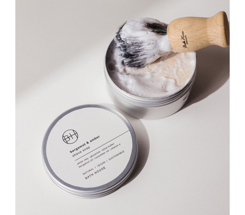 Bergamot & Amber Scheerzeep 200g