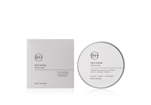 Bath House Fig & Nutmeg Scheerzeep 200g