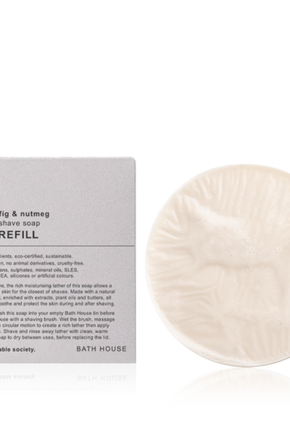 Fig & Nutmeg Scheerzeep 175g  navulling