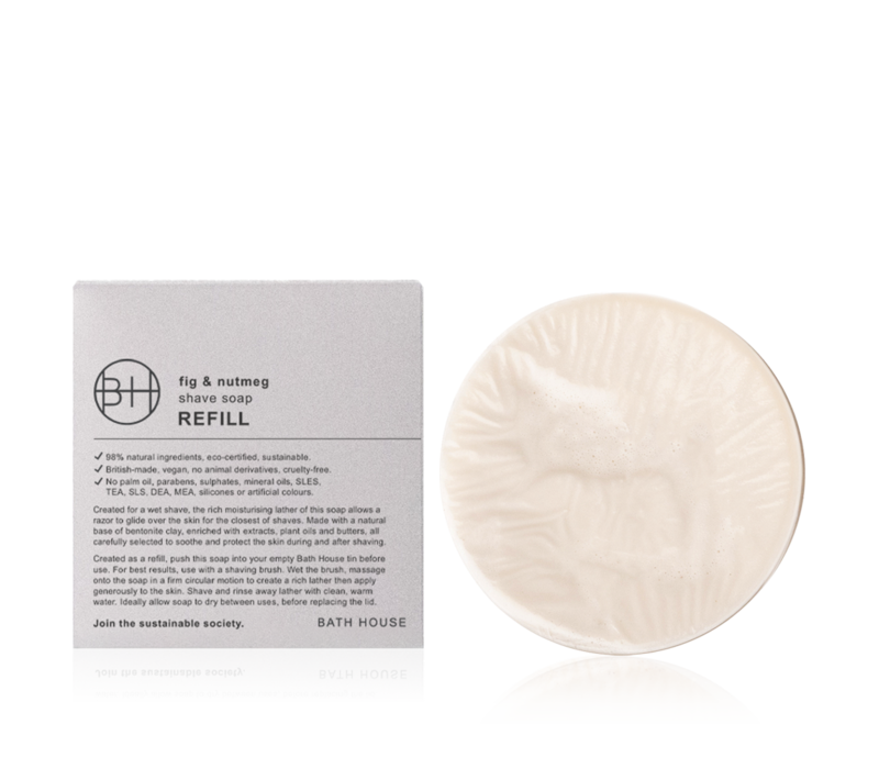 Fig & Nutmeg Scheerzeep 175g  navulling