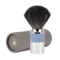Scheerkwast Zwart Fibre Gletsjerblauw, 21mm
