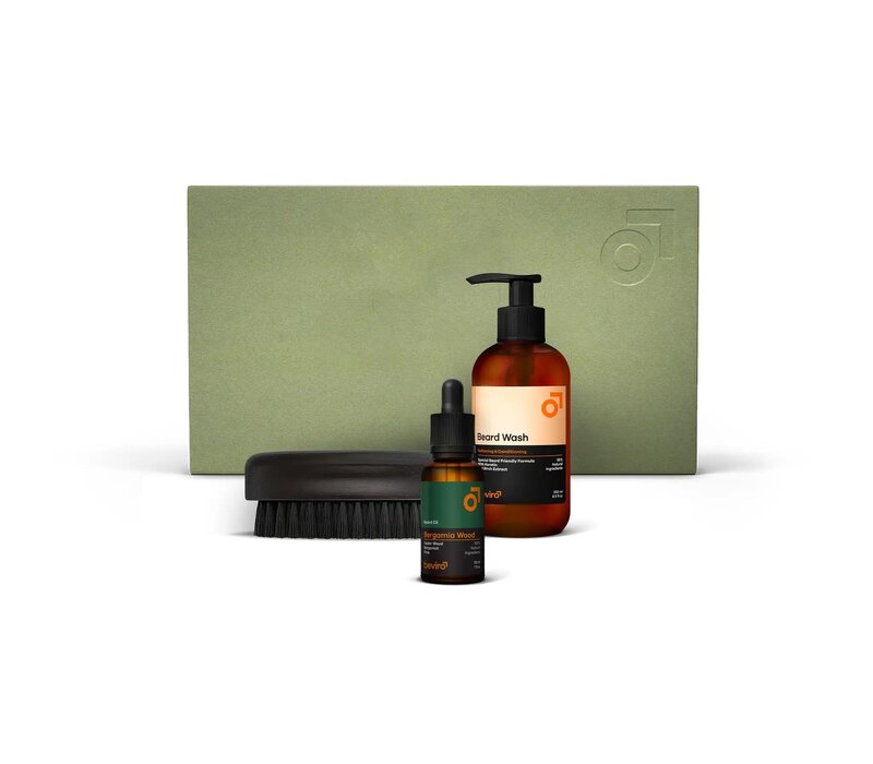 The Bergamia Wood Beard Care Kit