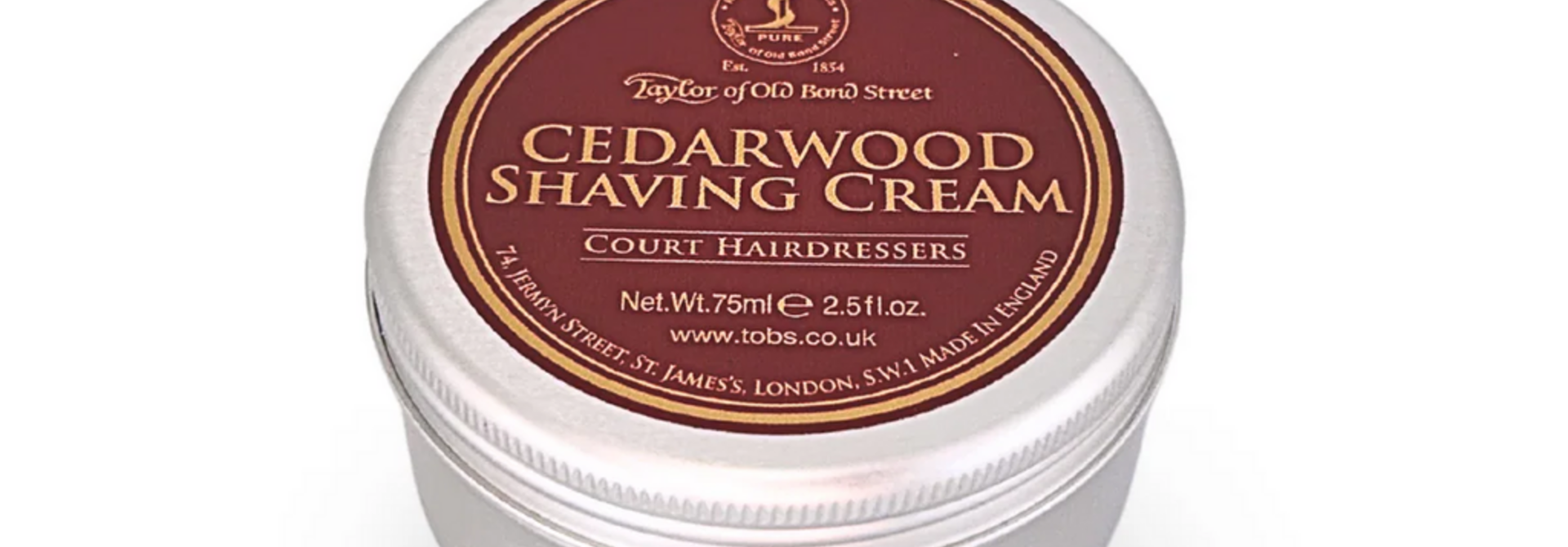 Scheercreme Cedarwood 75ml