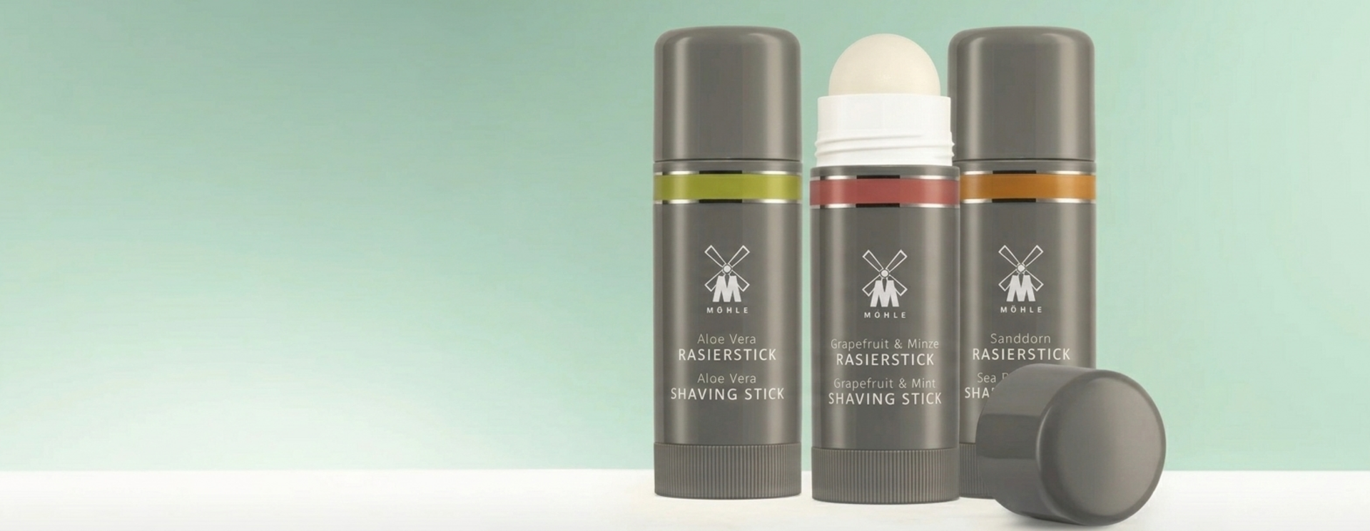 Shaving stick – compact shaving soap for classic shaving and travel