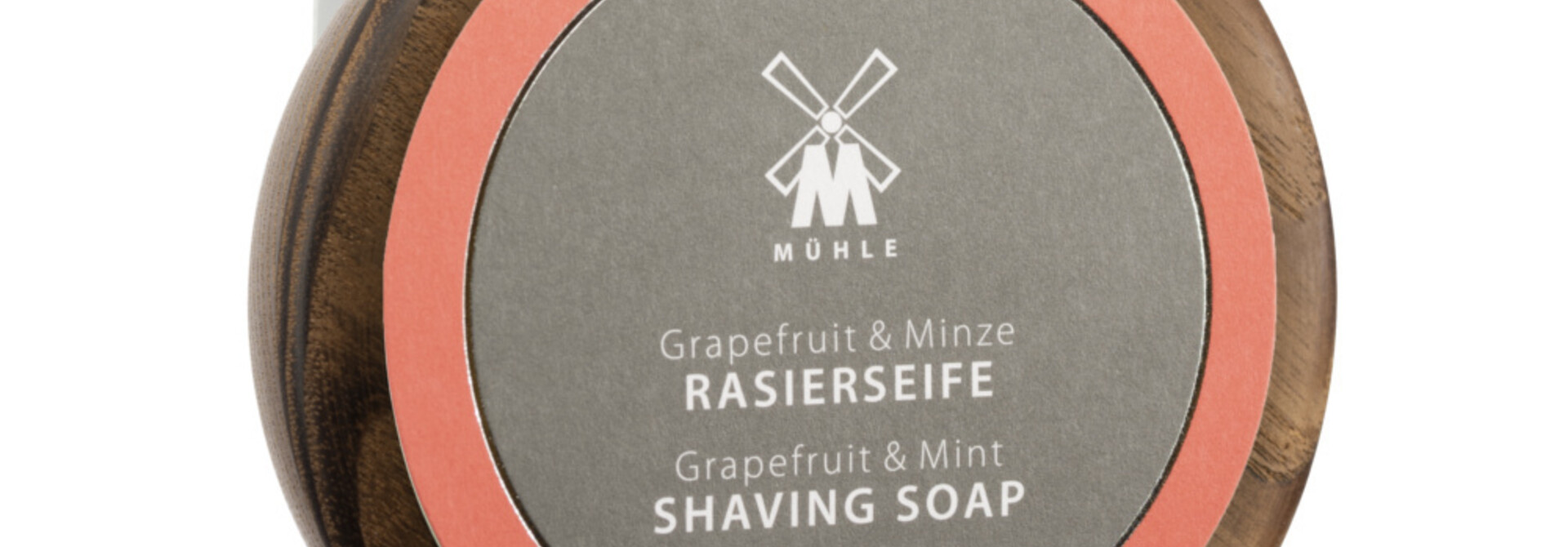 Grapefruit & Mint Scheerzeep 65g Hout