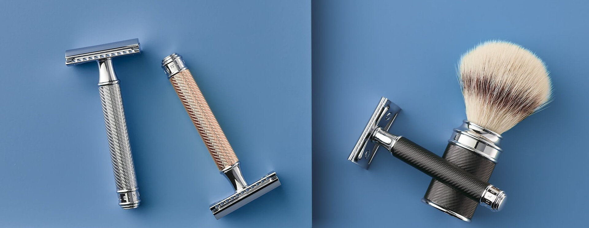 MÜHLE Traditional serie – Klassieke safety razors, kwasten en scheersets