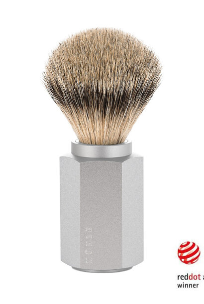 Scheerkwast Silvertip Dassenhaar - Zilvergrijs