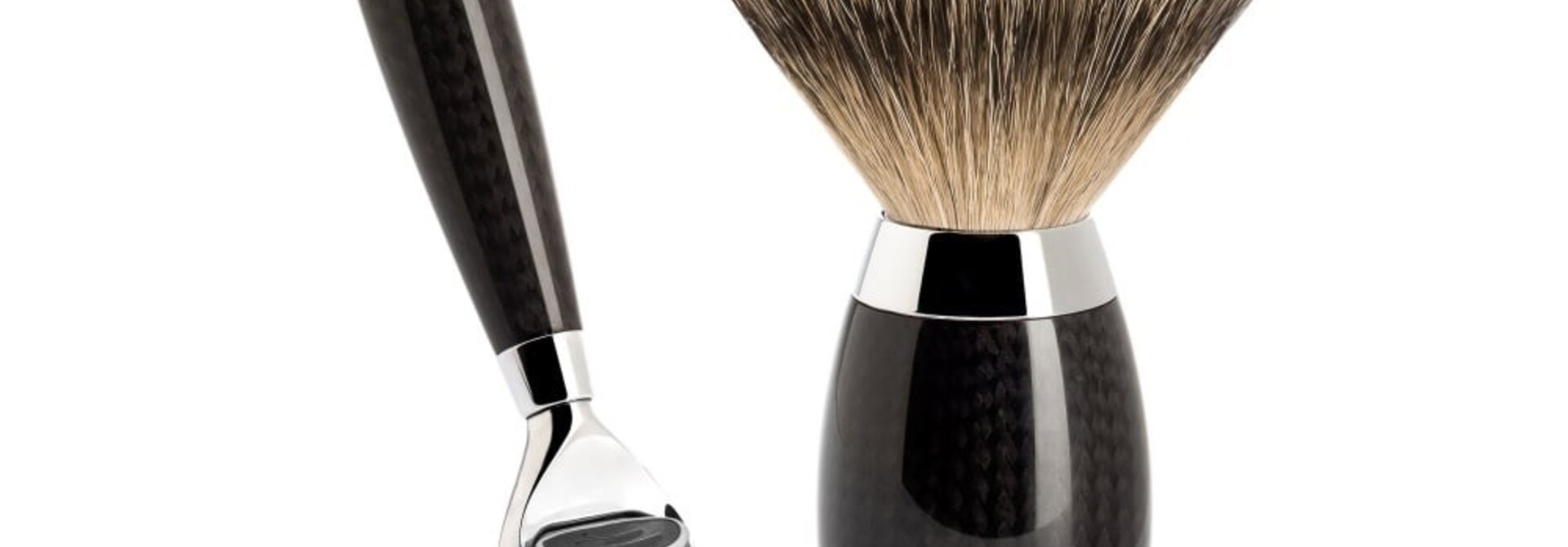 Fusion Rasierset Dachshaar - Carbon - 23mm (L)