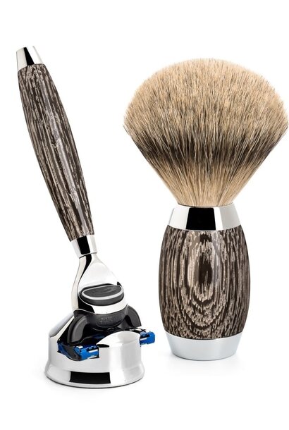 Rasierset Fusion® und Dachshaar - Mooreiche