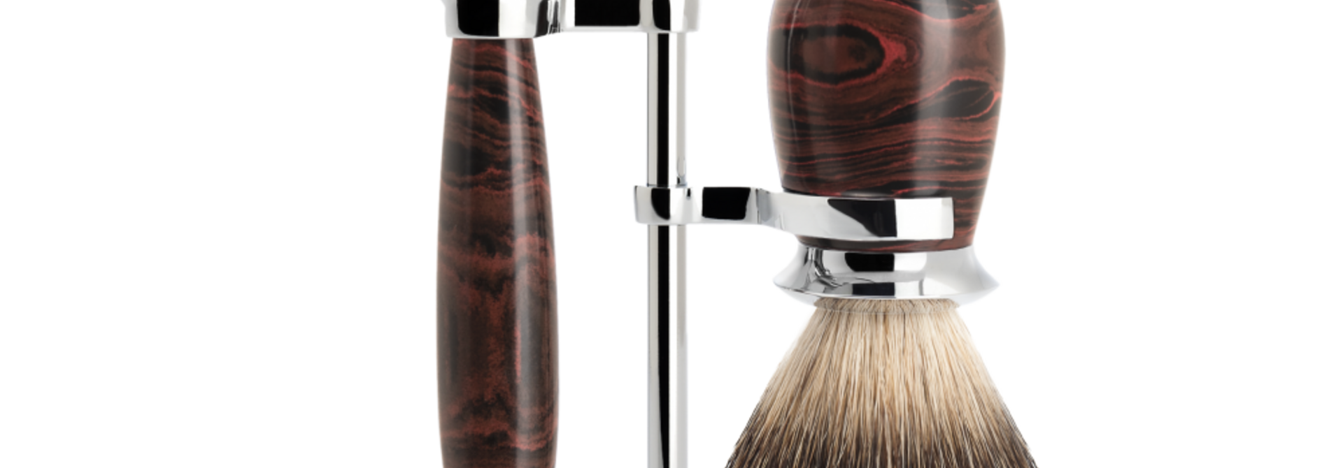 Fusion Rasierset Dachshaar - Ebonit-Kunstharz - 21mm (M)