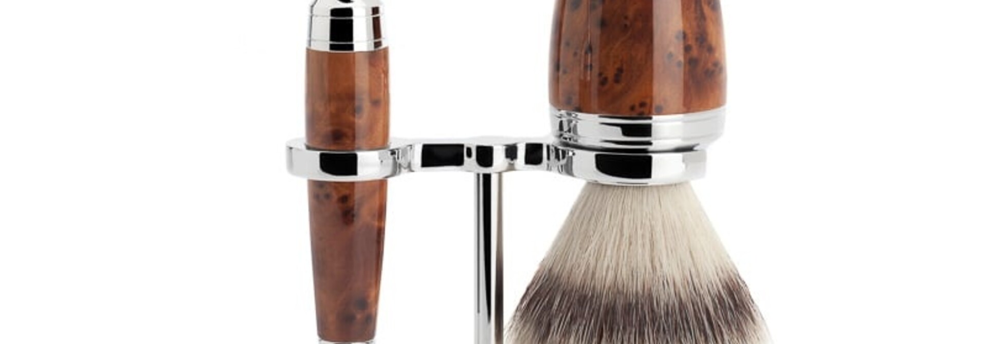 Fusion Rasierset synthetisch - Thuja-Holz - 21mm (M)