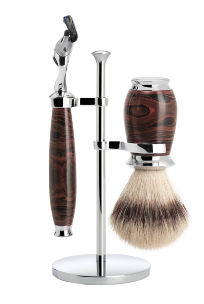 Shaving set Fusion® and synthetic hair - Ebonite