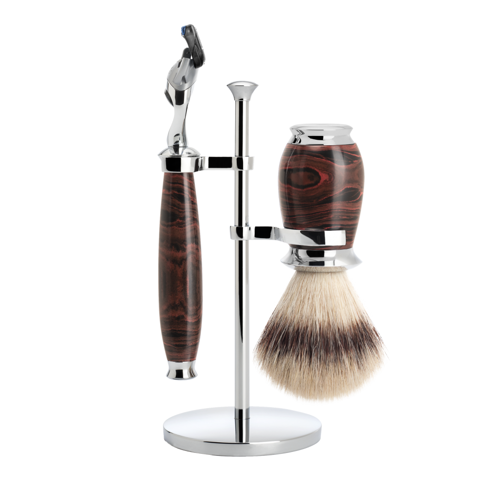 Fusion Rasierset synthetisch - Ebonit-Kunstharz - 21mm (M)-1