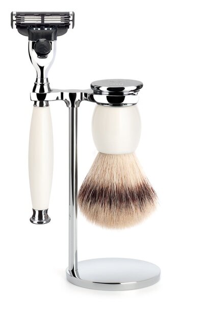 Shaving set Fusion® and synthetic hair - Porcelain