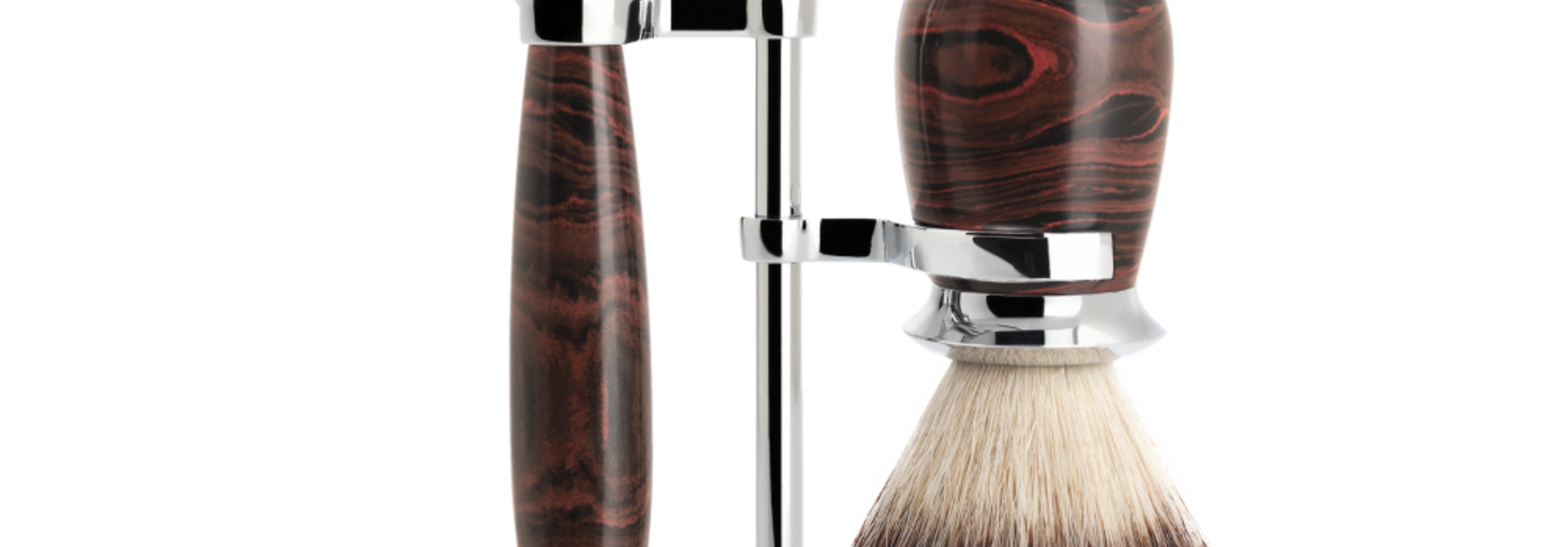 Rasierhobel Rasierset synthetisch - Ebonit-Kunstharz - 21mm (M)