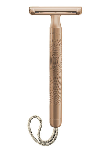 Sicherheitsrasierer geschlossener Kamm - Edelstahl Roségold