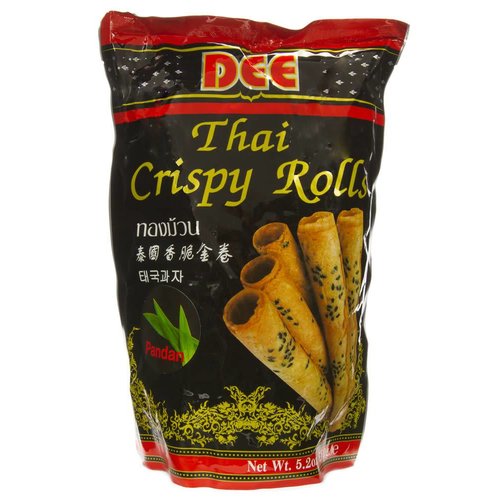 Dee Thai Crispy Rolls Snack - Pandan 150g