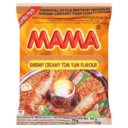 Wholesale MaMa Instant Noodles Shrimp Creamy Tom Yum Flavour 90g x