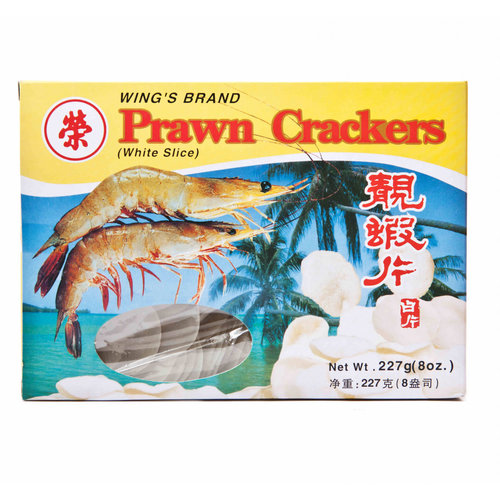 Wings Brand Prawn Crackers Snack (White) 227g